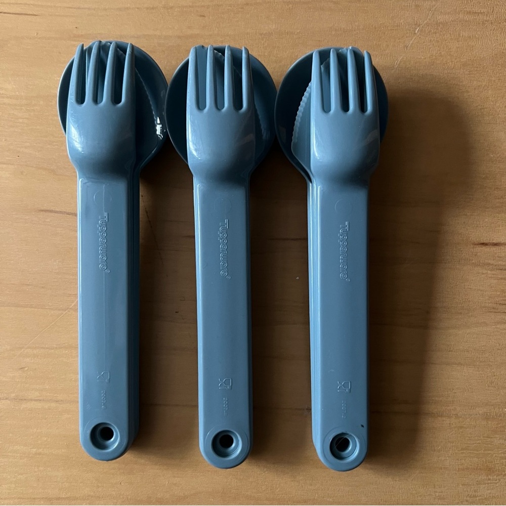 LAST CHANCE❗️2/28 - VTG Tupperware (3) sets of travel utensil trio
